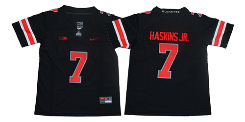 Youth Ohio State Buckeyes 7 Haskins jr Black Nike NCAA Jerseys